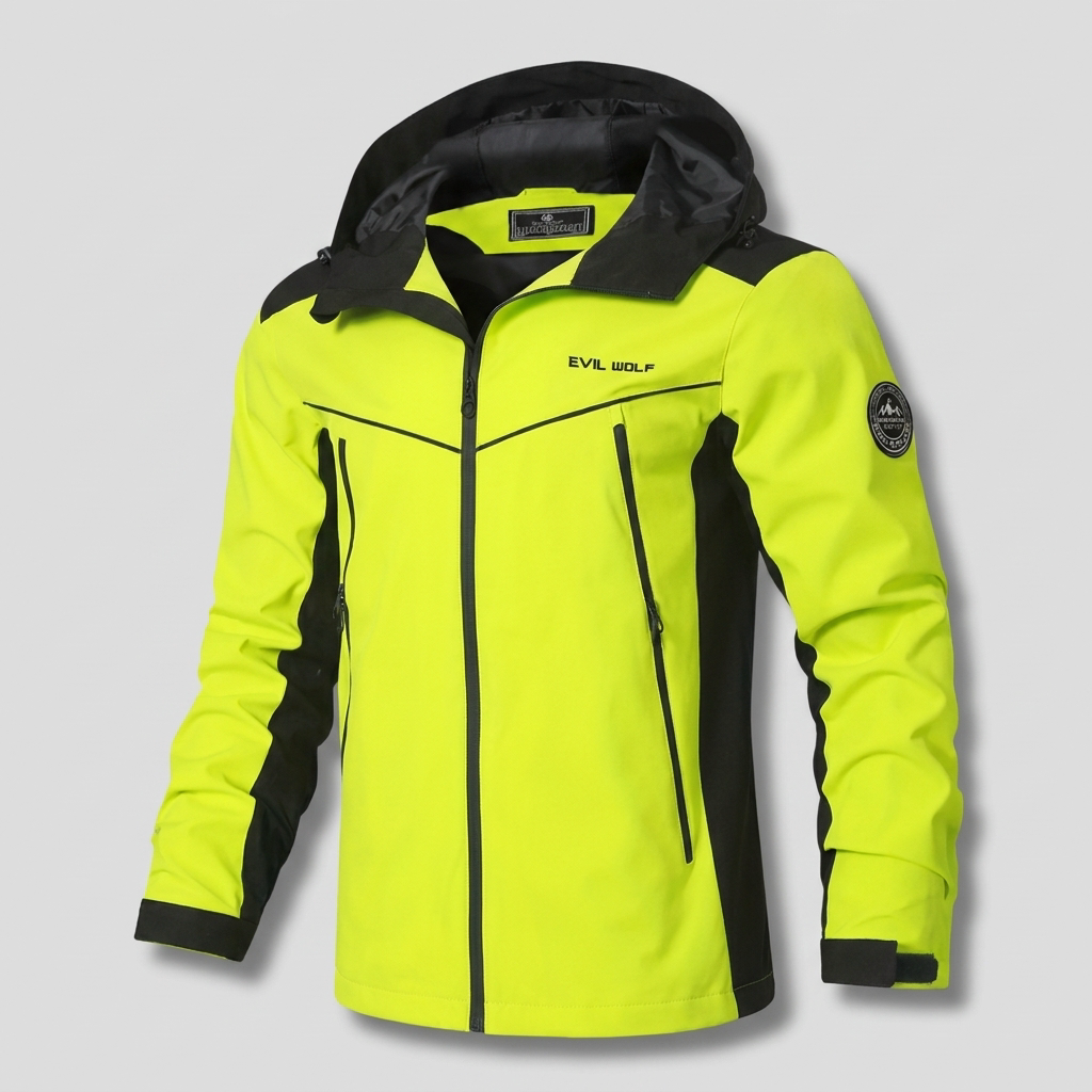 Water-Repellent Outdoor Jacket with Reflective Design
