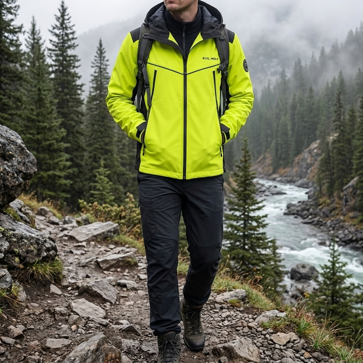 Water-Repellent Outdoor Jacket with Reflective Design