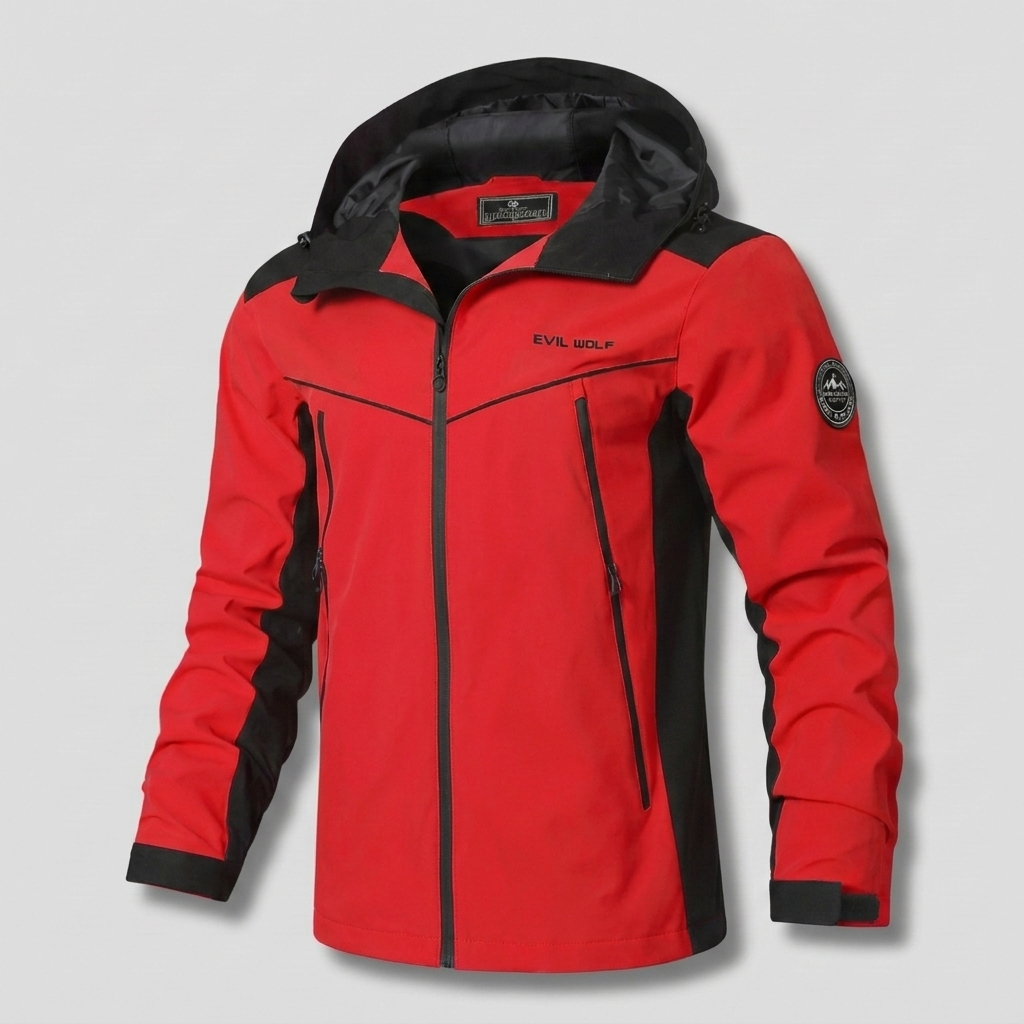 Water-Repellent Outdoor Jacket with Reflective Design