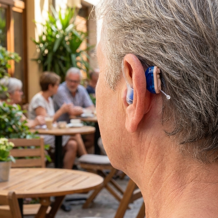 Invisible Digital Hearing Aid Powered by a Replaceable Button Battery