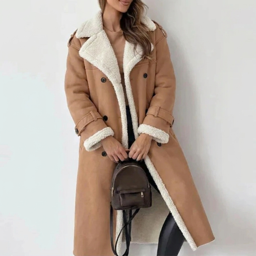 Women's Button Down Long Coat