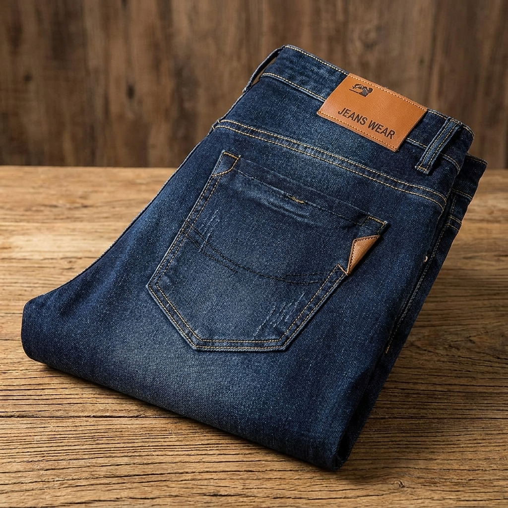Men's Straight Leg Jeans - Durable Denim