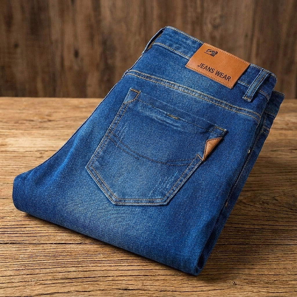 Men's Straight Leg Jeans - Durable Denim