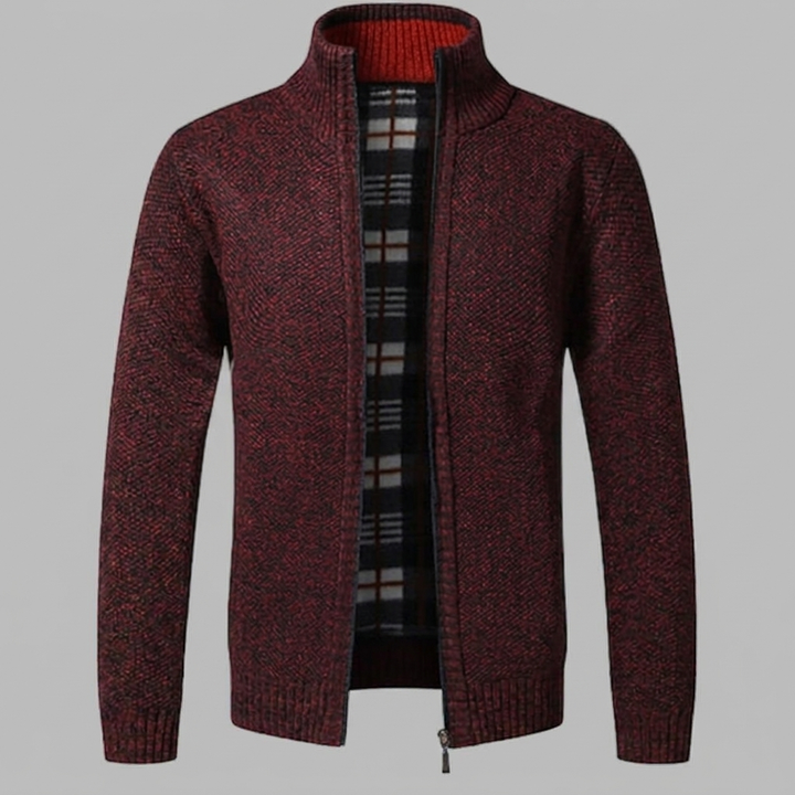 Stylish Zipper Knit Sweater for Men