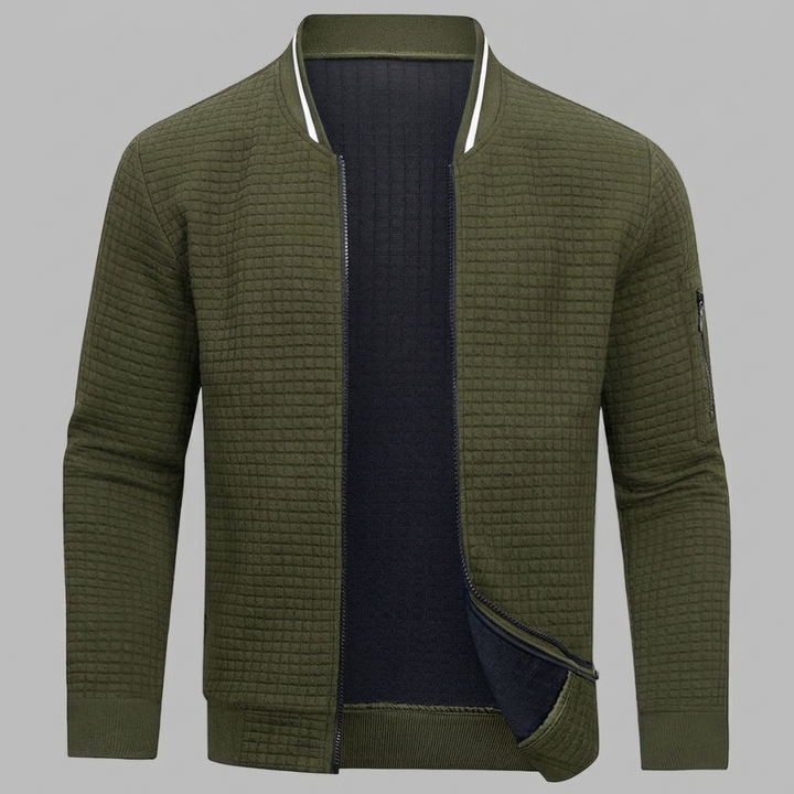 Comfortable and Warm Men’s Zip-Up Sweater