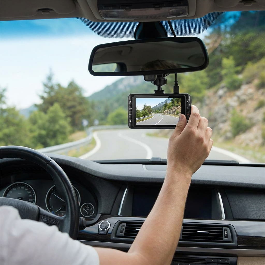 Wireless Dual Dash Camera with Night Vision & 170° Angle