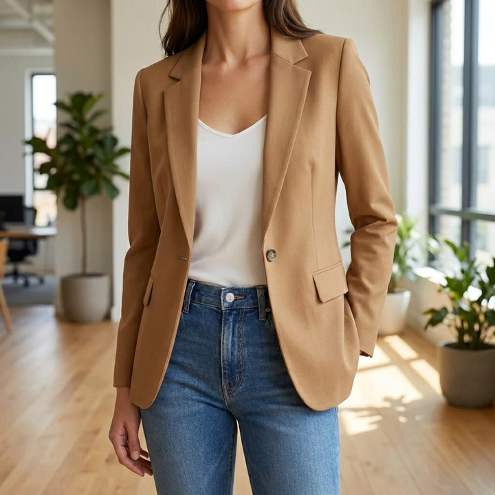 Tailored Single-Button Women's Blazer