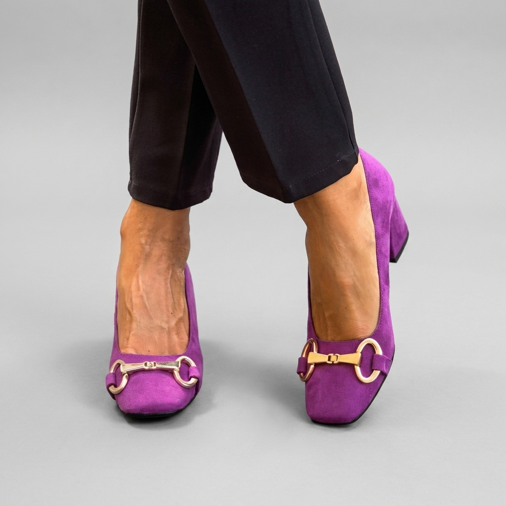 Closed-Toe Block Heel Sandals