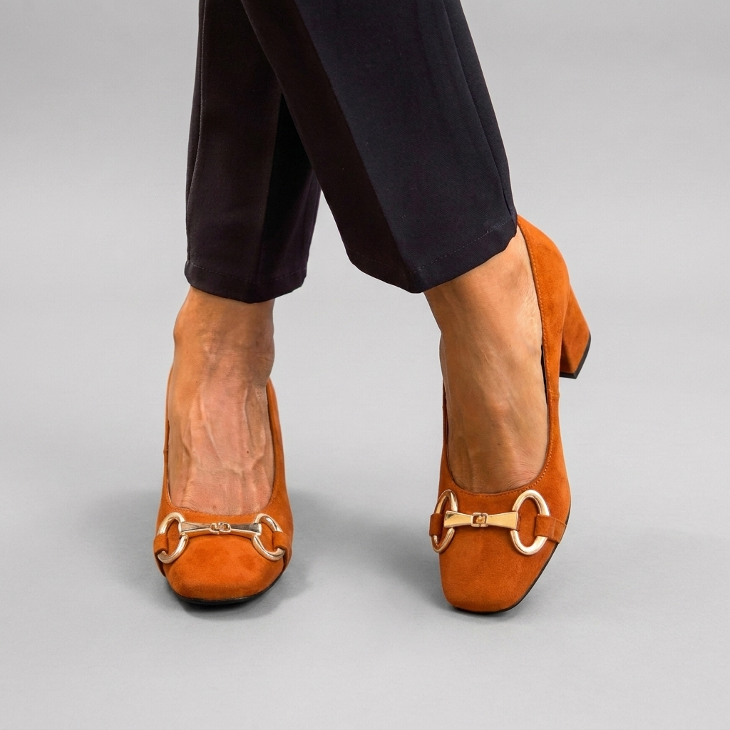 Closed-Toe Block Heel Sandals