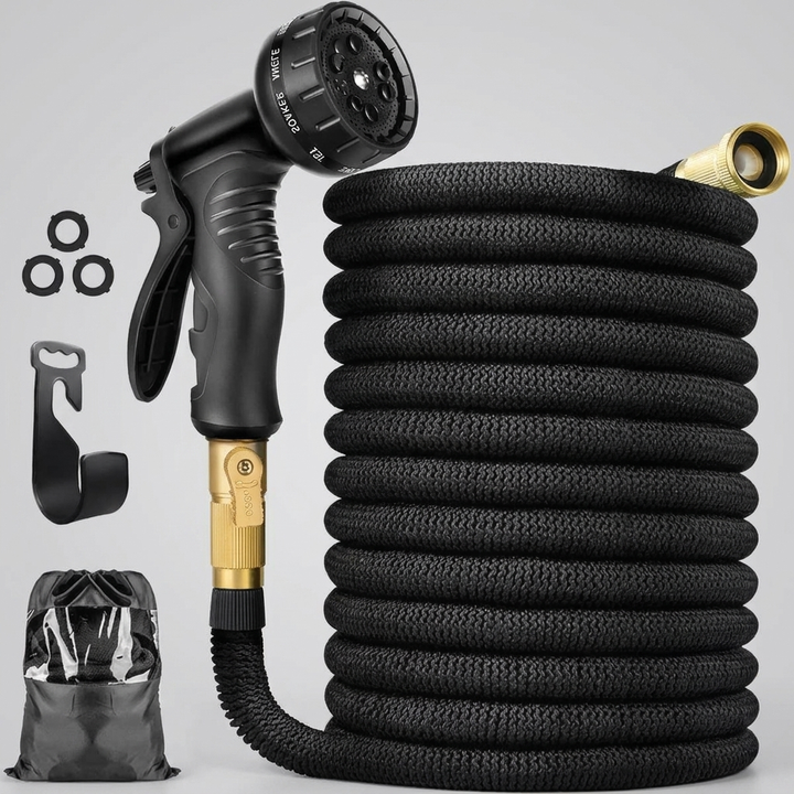 Expandable Garden Water Hose – 100 ft Flexible Outdoor Hose