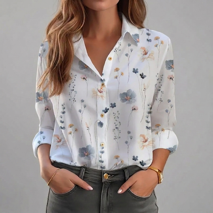 Floral Pattern Women’s Blouse