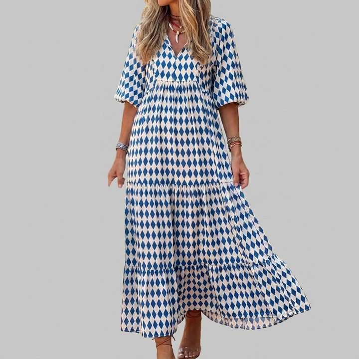 Boho Floral Maxi Dress for Women