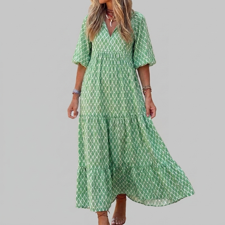 Boho Floral Maxi Dress for Women