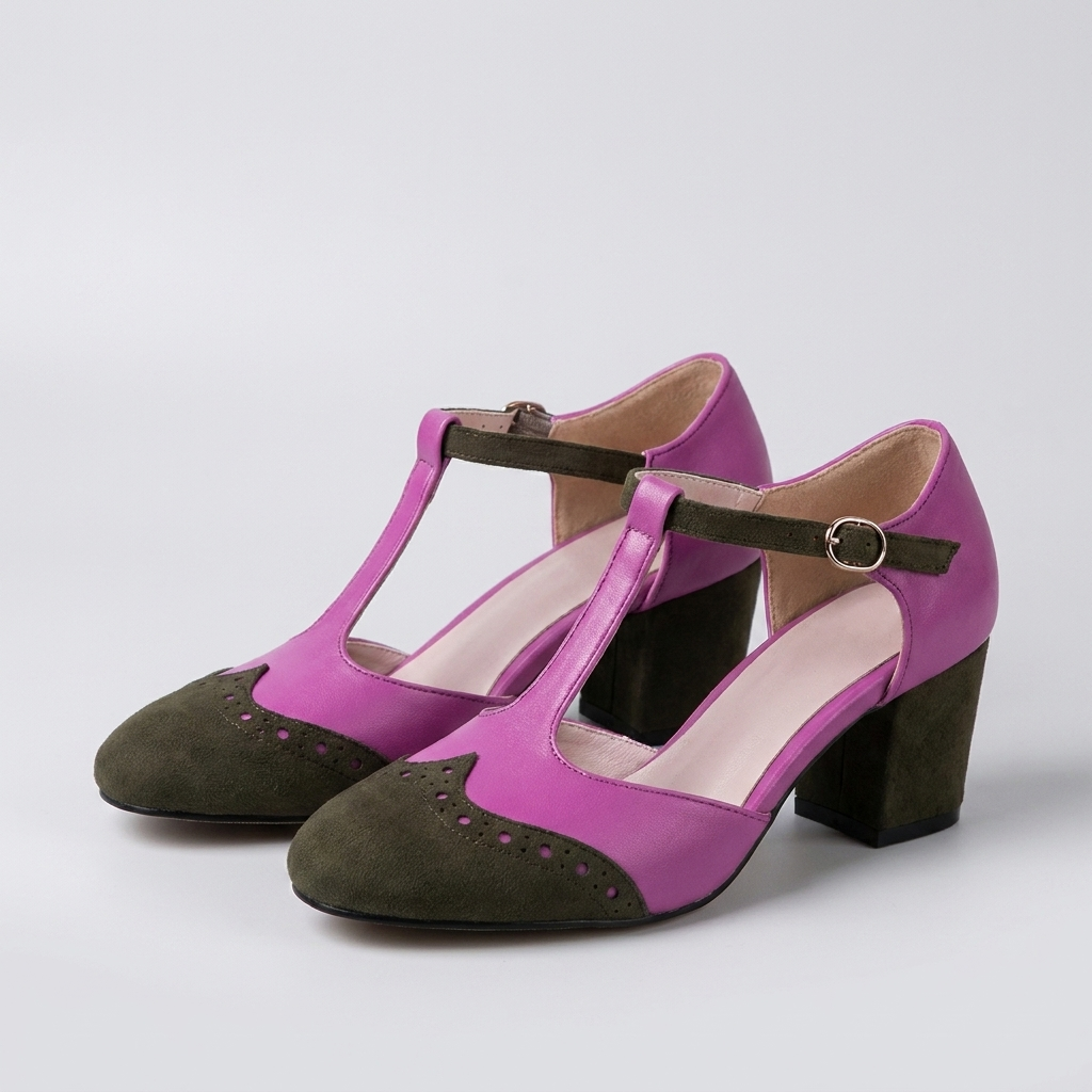 T-Strap Block Heel Pumps Bring Elegant Poise to Smart & Dressy Looks