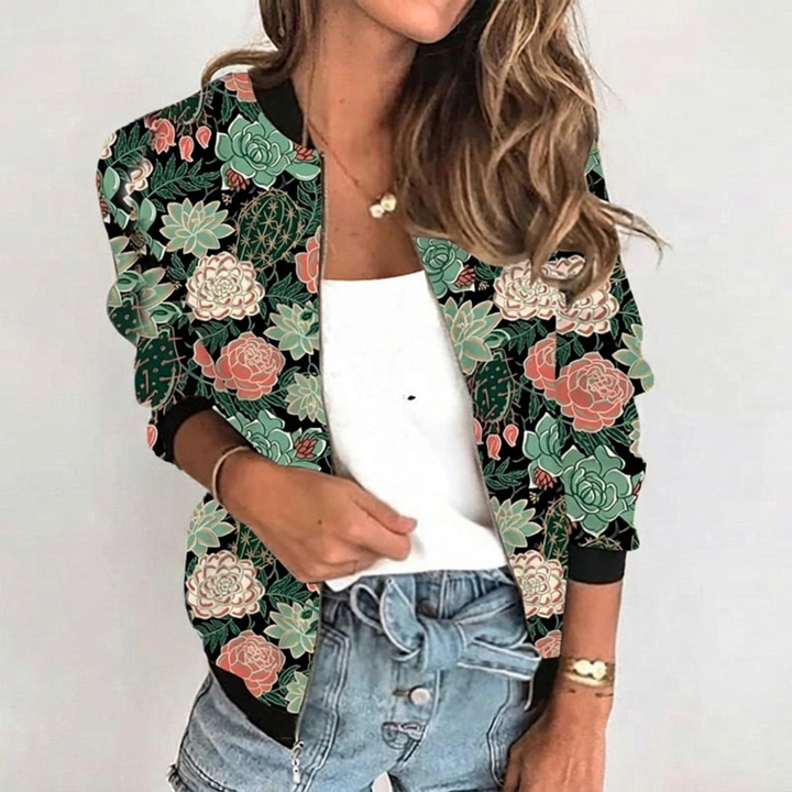 Women’s Floral Bomber Jacket
