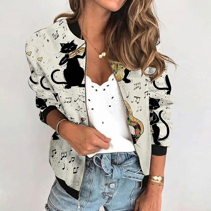 Women’s Floral Bomber Jacket