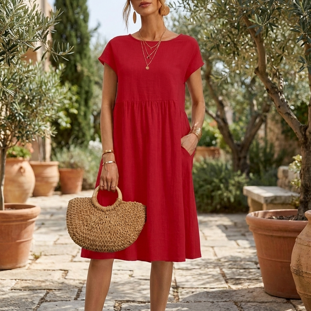 Women's Casual Summer Dress with Pockets