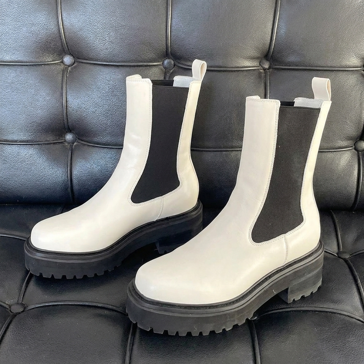 Charmed Elastic-Panel Ankle Boots