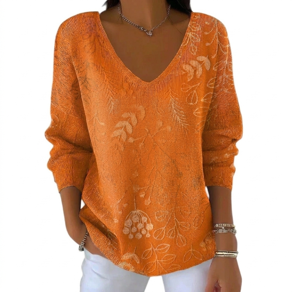Chic V-Neck Sophisticated Top