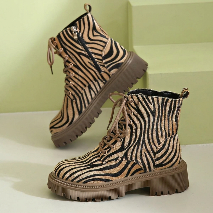 Animal Print Ankle Boots