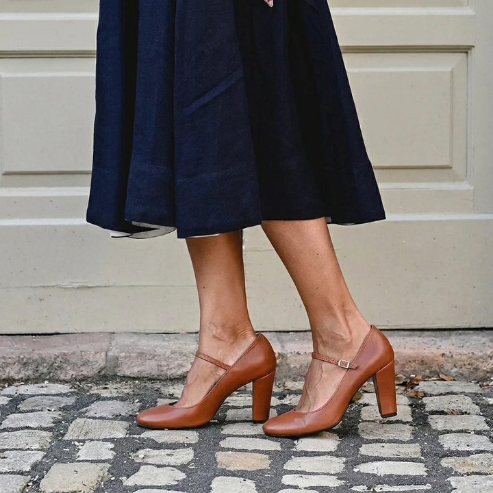 Adjustable Low Heel Sandals