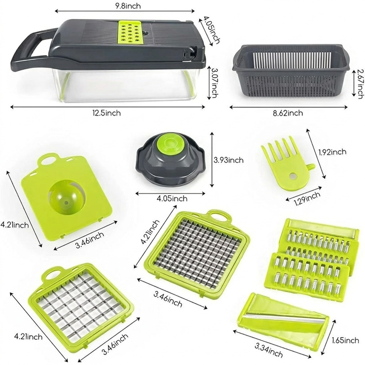 Multifunction Vegetable Slicer & Chopper Tool