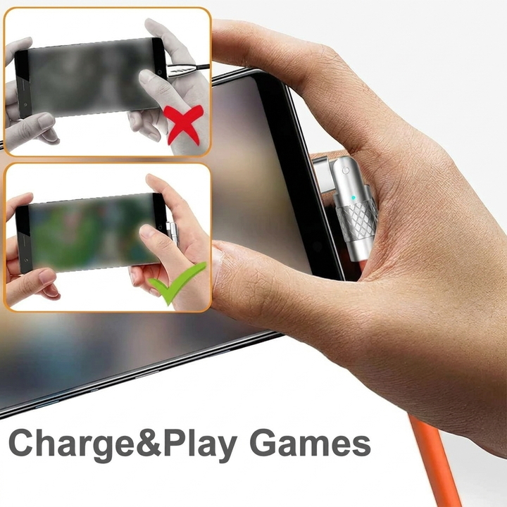 180° Rotating Flexible Charging Cable