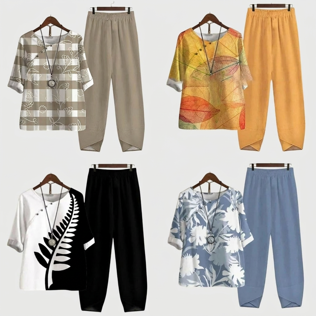 Relaxed Fit Two-Piece Set