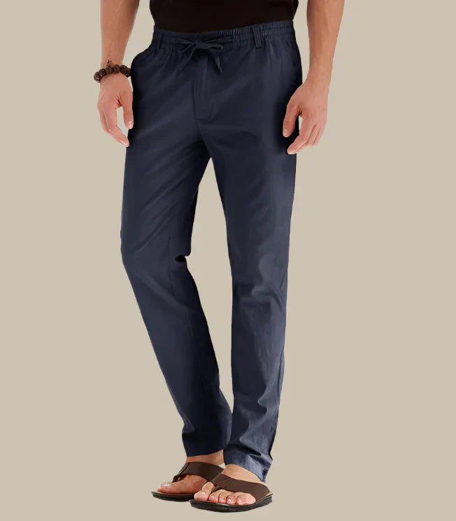 Casual Summer Pants with Elastic Waistband for Men