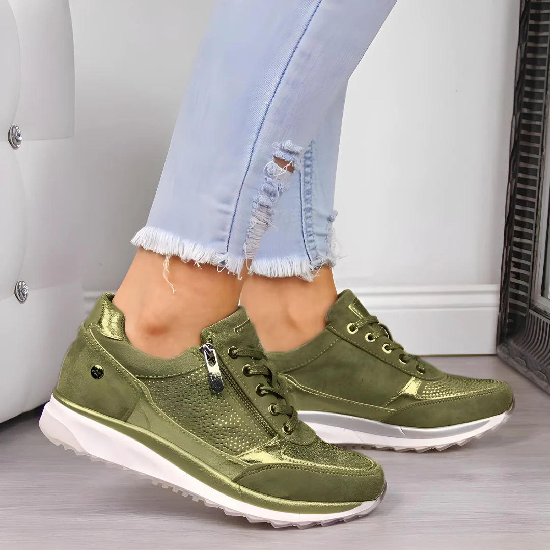 Chic Sneaker with Zip Detail