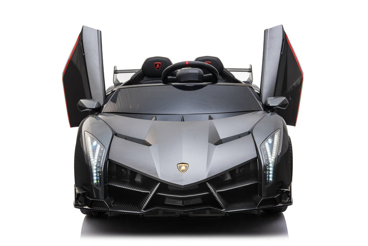 12V 2-Seater Electric Ride-On Car – Metallic Gray