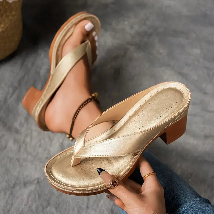 Orthopedic Slip-On Sandal Heels