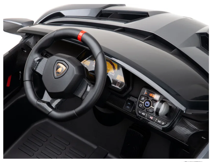 12V 2-Seater Electric Ride-On Car – Metallic Gray