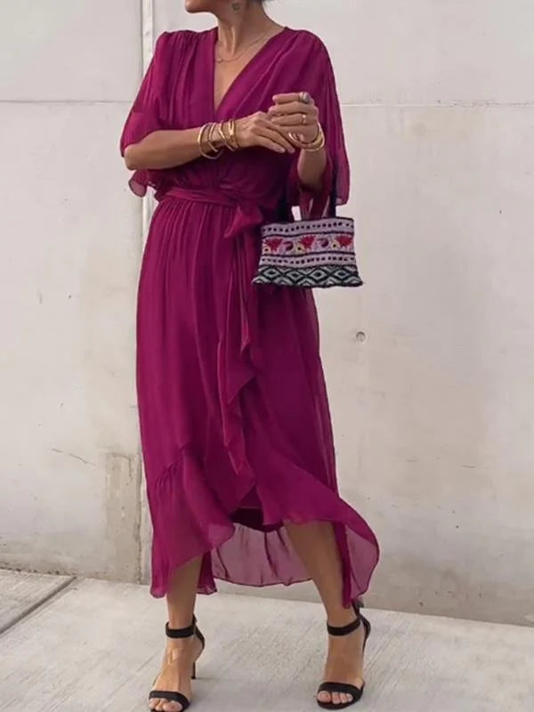 Elegant V-Neck Dress