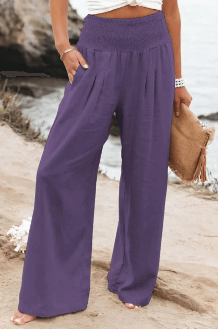 Elegant Stretchy Palazzo Pants for Women