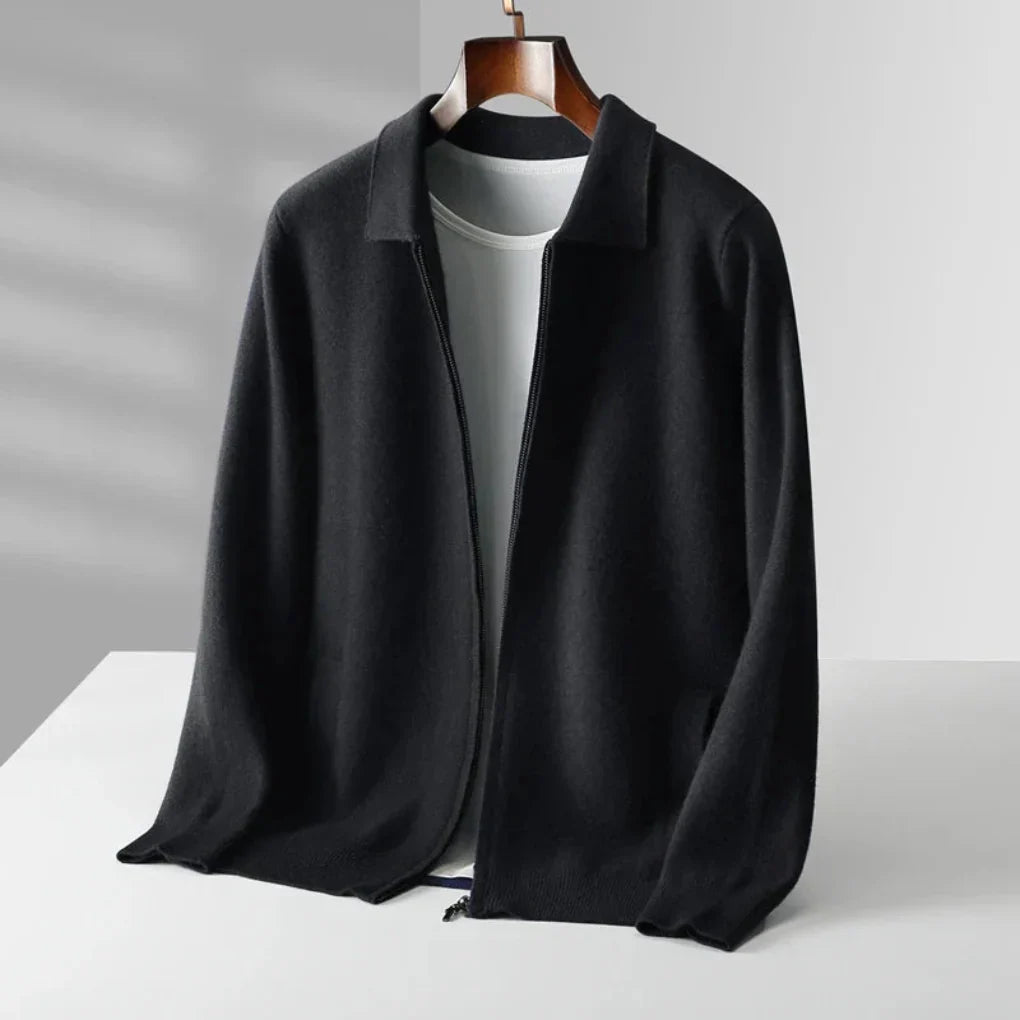 Men’s Regular Fit Vest with Full Zip and Side Pockets